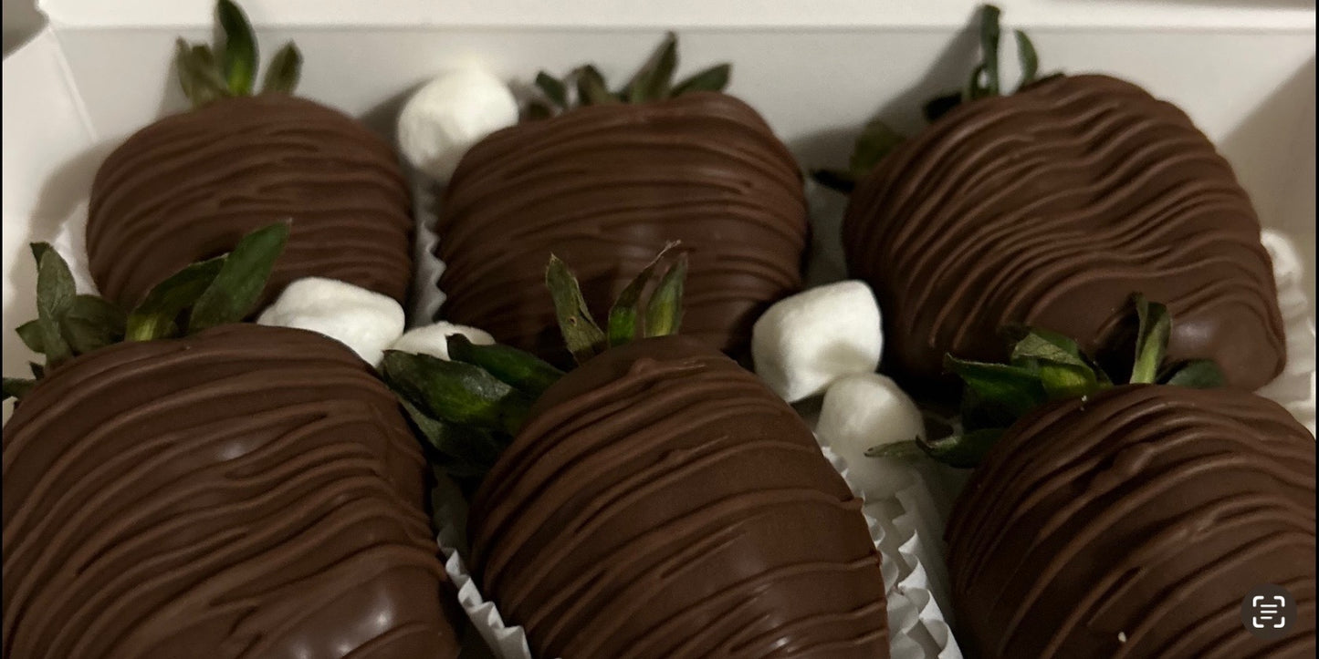 LUSCIOUS MILK CHOCOLATE COVERED STRAWBERRIES
